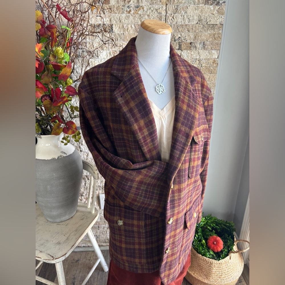 JJ Farmer Plaid Jacket Vintage